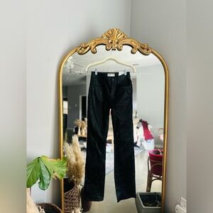 Free people xena hr slim straight costed black jeans size 25